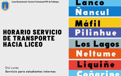 Horario servicio de Buses